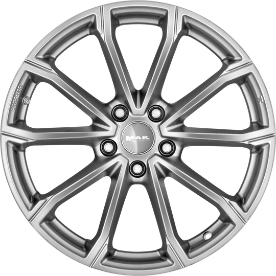 F70704BTM37CH2X - MAK Davinci4 17X7 4X100 ET 37MM Matte Titanium - MAK Wheels Canada