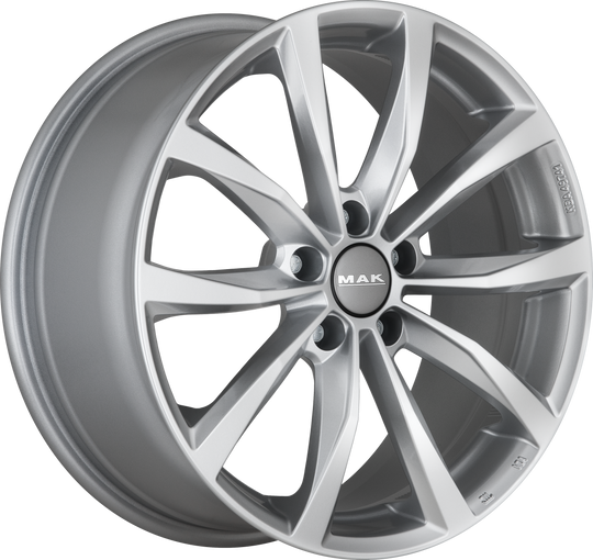 F7090WFSI43VW2X - MAK Wolf 19X7 5X112 ET 43MM Silver - MAK Wheels Canada