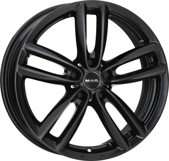 F8090OFGB55WS5X - MAK Oxford 19X8 5X112 ET 55MM Gloss Black - MAK Wheels Canada