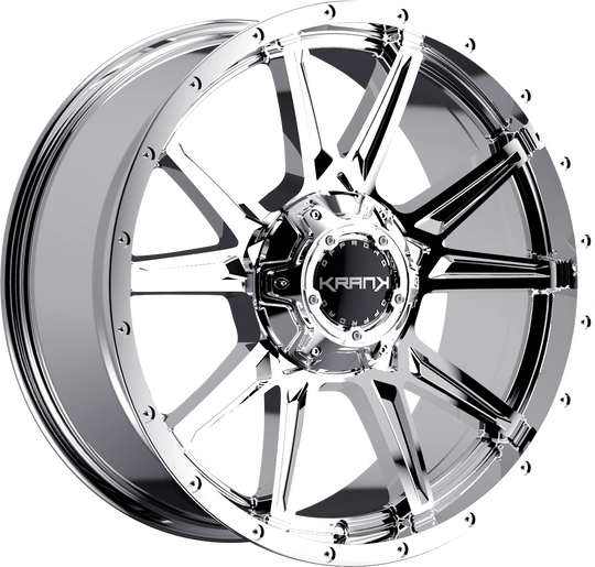 K7020952739P18CH - Krank Offroad Cylinder 20X9 5X127 ET 18MM Chrome - Krank Offroad Wheels Canada