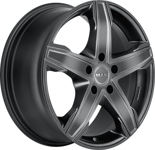 F75805KTM43N4 - MAK King5 18X7.5 5X130 ET 43MM Matte Titanium - MAK Wheels Canada