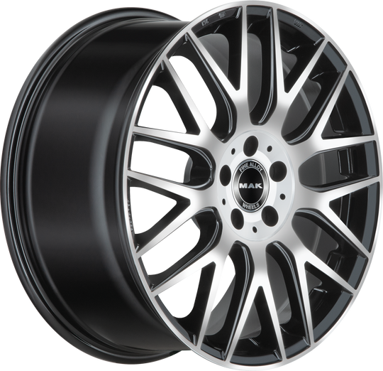 F1121WDBM55WS5Y - MAK Arrow-D 21X11 5X112 ET 55MM Black Mirror - MAK Wheels Canada
