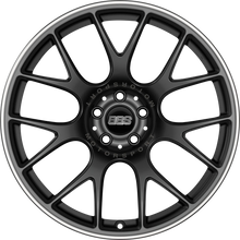 Charger l'image dans la galerie, CH112BPO-MTSP - BBS CHR 19X12 5X130 ET 45MM Satin Black With Polished Stainless Steel Rim Protector and Motorsport Etching - BBS Wheels Canada