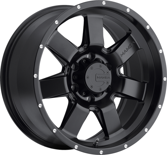 M147973N12B - Mamba M14 17X9 5X127 ET -12MM Matte Black - Mamba Wheels Canada