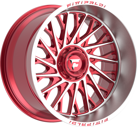 FA08-22128170N44MR - Fittipaldi Offroad FA08MR 22X12 8X170 ET -44MM Gloss Red With Machined Face and Lip - Fittipaldi Offroad Wheels Canada