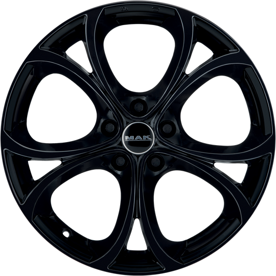 F9020LAGB45LG3X - MAK Lario 20X9 5X110 ET 44MM Gloss Black - MAK Wheels Canada