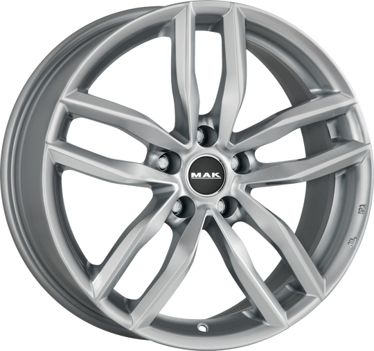 F7570RDSI42WS3X - MAK Sarthe W 17X7.5 5X112 ET 42MM Silver - MAK Wheels Canada