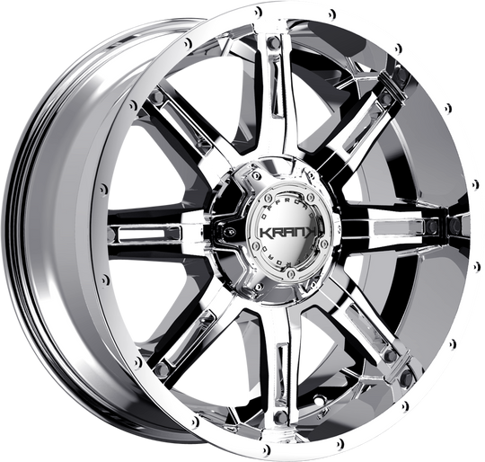 K50209817P18CH - Krank Offroad Shaft 20X9 8X170 ET 18MM Chrome - Krank Offroad Wheels Canada