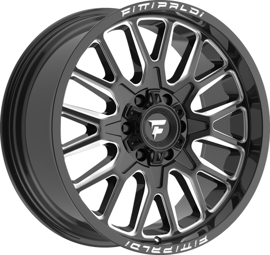 FA18-20128170N44BM - Fittipaldi Offroad FA18BM 20X12 8X170 ET -44MM Gloss Black Milled - Fittipaldi Offroad Wheels Canada