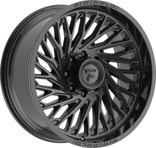 FA15-24108165Q00B - Fittipaldi Offroad FA15B 24X10 8X165.1 ET 0MM Gloss Black - Fittipaldi Offroad Wheels Canada