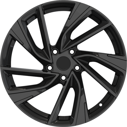 RW150011 - YKW Replicas VR1 18X7.5 5X112 ET 42MM Gloss Black - YKW Replicas Wheels Canada