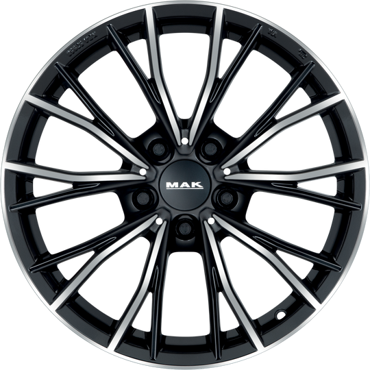 F8070MKBM23WSX - MAK Mark 17X8 5X112 ET 23MM Black Mirror - MAK Wheels Canada