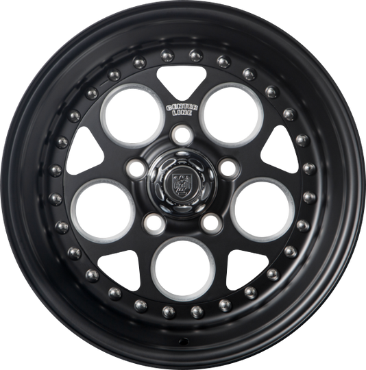 001BM-58065-00 - Center Line Rev 2.0 15X8 5X114.3 ET 0MM Satin Black With Milled Windows - Center Line Wheels Canada