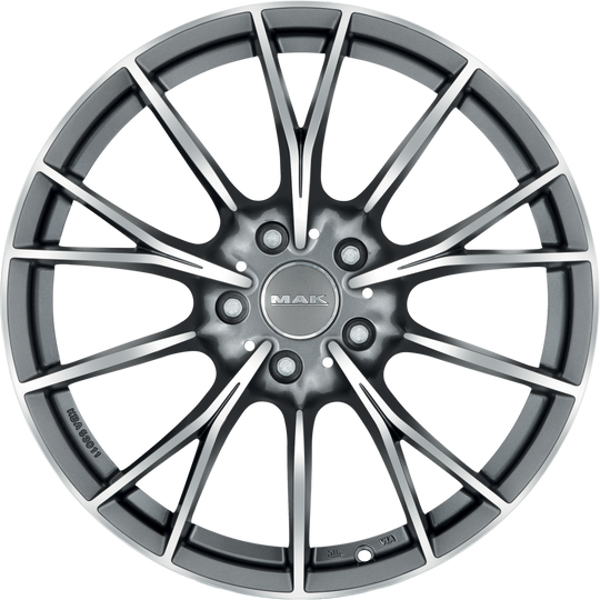 F9020FBQM40WS2X - MAK Fabrik-D 20X9 5X112 ET 40MM Gunmetal With Mirror Face - MAK Wheels Canada