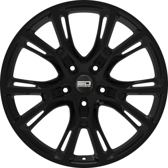 SRT1880EFS3572GB - Euro Design SRT - EFS 18X8 5X100 / 5X105 / 5X110 / 5X112 / 5X115 / 5X118 / 5X108 ET 35MM Gloss Black - Euro Design Wheels Canada
