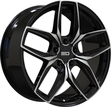 Charger l'image dans la galerie, F2195P4571GBML - Euro Design Forza 21X9.5 5X130 ET 45MM Gloss Black Milled - Euro Design Wheels Canada