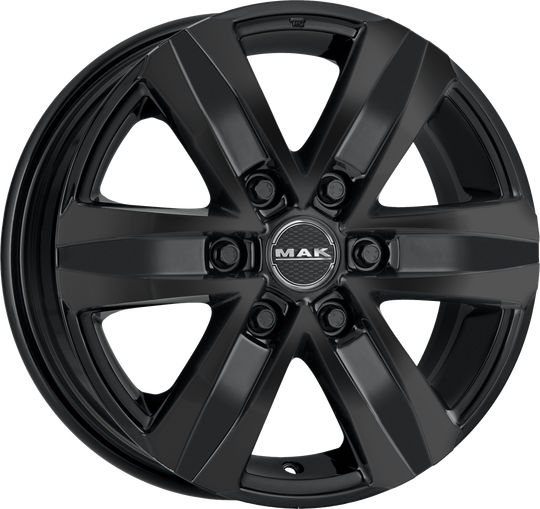 F75706SGB55VJ5 - MAK Stone6 W 17X7.5 6X139.7 ET 55MM Gloss Black - MAK Wheels Canada