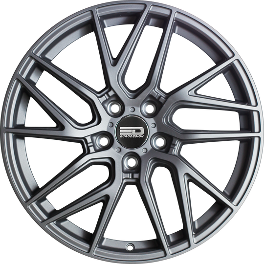 T1985F3566MG - Euro Design Tech 19X8.5 5X112 ET 35MM Matte Gunmetal - Euro Design Wheels Canada