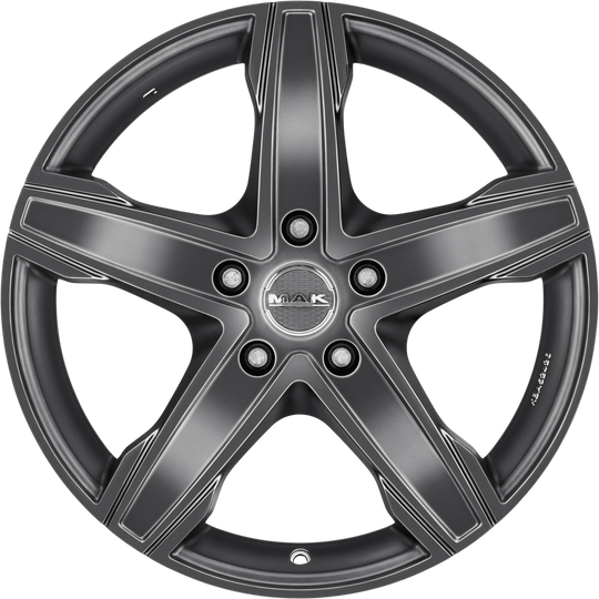 F75805KTM60D3 - MAK King5 18X7.5 5X118 ET 60MM Matte Titanium - MAK Wheels Canada