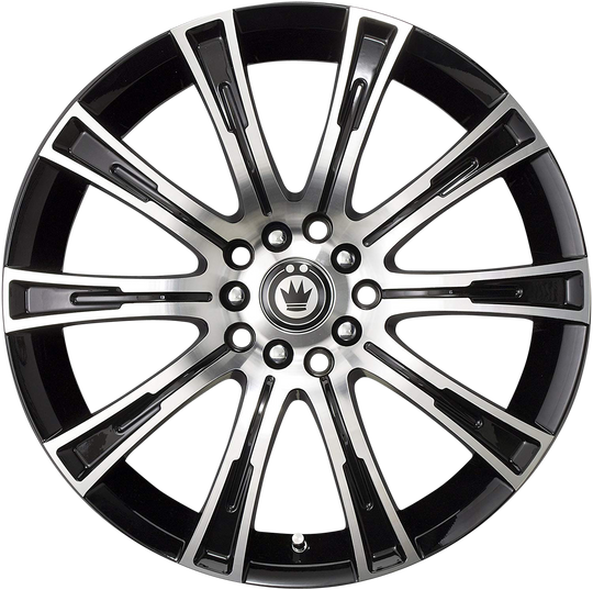 CW88514405 - Konig Crown 18X8 5X114.3 ET 40MM Gloss Black With Machined Face - Konig Wheels Canada