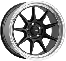 Load image into Gallery viewer, CT97514255 - Konig Countergram 17X9 5X114.3 ET 25MM Matte Black With Matte Machined Lip - Konig Wheels Canada