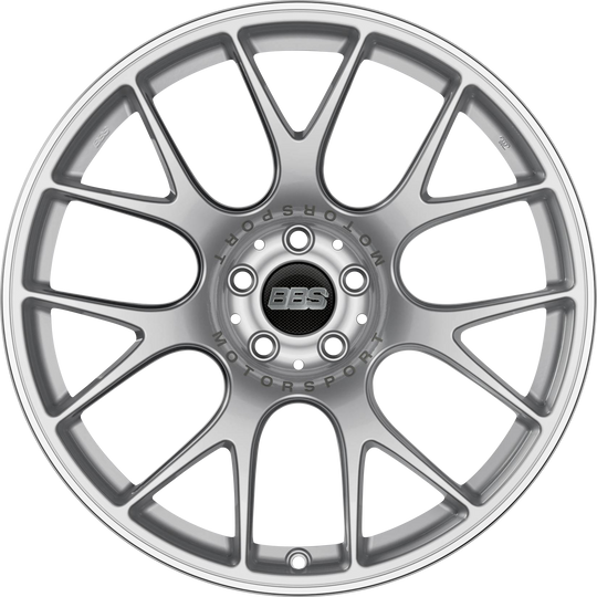 CH108SPO-MTSP - BBS CHR 19X8.5 5X130 ET 51MM Brilliant Silver With Polished Stainless Steel Rim Protector and Motorsport Etching - BBS Wheels Canada