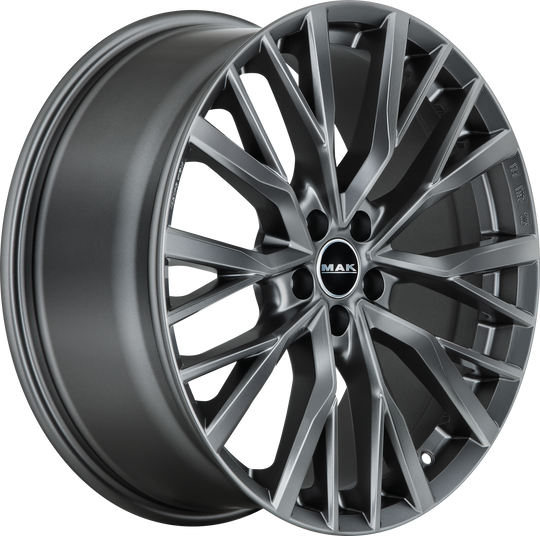 F8521KETD42GD2X - MAK Kent 21X8.5 5X108 ET 42MM Matte Titanium Dark - MAK Wheels Canada
