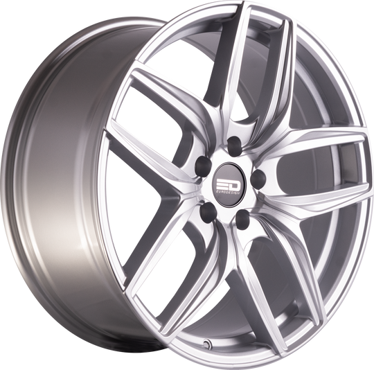 F1985EFS3572S - Euro Design Forza - EFS 19X8.5 5X100 / 5X105 / 5X110 / 5X112 / 5X115 / 5X118 / 5X108 ET 35MM Silver - Euro Design Wheels Canada
