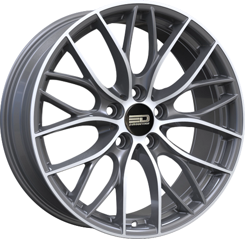 CAM1985F35667GMM - Euro Design Camillo 19X8.5 5X112 ET 35MM Gunmetal Machined - Euro Design Wheels Canada