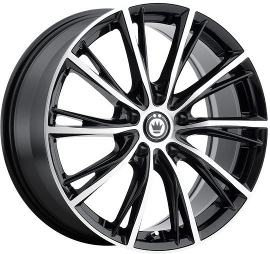 IP88512455 - Konig Impression 18X8 5X112 ET 45MM Gloss Black With Machined Face - Konig Wheels Canada