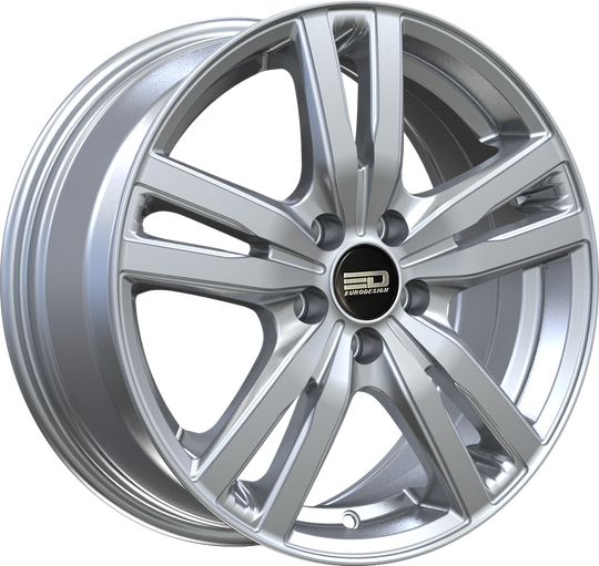 OTT1770EFS4B3867HS - Euro Design Ottano - EFS 17X7 4X100 / 4X114.3 38mm Hyper Silver - Euro Design Wheels Canada