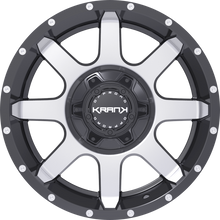Load image into Gallery viewer, K6017952739P18GBM - Krank Offroad Slick 17X9 5X127 ET 18MM Gloss Black With Machined Face - Krank Offroad Wheels Canada