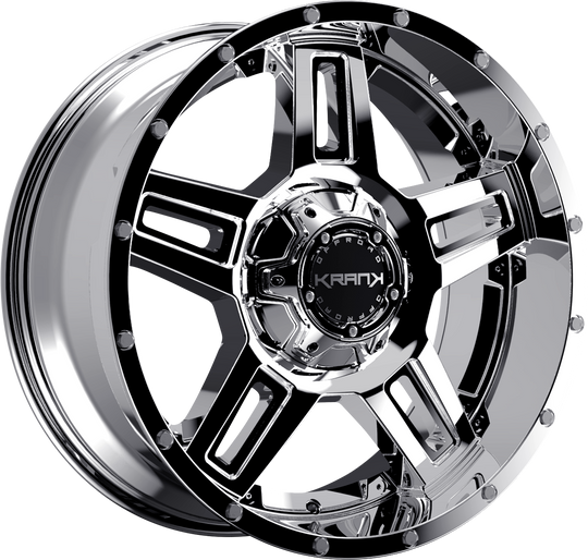 K12189817P18CH - Krank Offroad Hammer 18X9 8X170 ET 18MM Chrome - Krank Offroad Wheels Canada