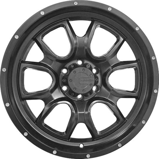 M198950195 - Mamba M19 18X9 5X150 ET 19MM Matte Black - Mamba Wheels Canada