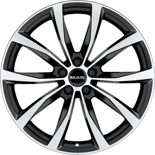 F6560WFBM35P - MAK Wolf 16X6.5 5X100 ET 35MM Black Mirror - MAK Wheels Canada