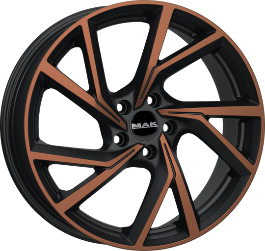 F8020KABB48VK - MAK Kassel 20X8 5X112 ET 48MM Black and Bronze - MAK Wheels Canada