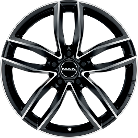 F7570RDBM42WS3X - MAK Sarthe W 17X7.5 5X112 ET 42MM Black Mirror - MAK Wheels Canada