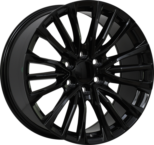 RW150016 - YKW Replicas CDR1 20X9 6X139.7 ET 28MM Gloss Black - YKW Replicas Wheels Canada