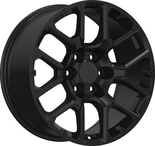 RW150020 - YKW Replicas GR1 20X9 6X139.7 ET 28MM Gloss Black - YKW Replicas Wheels Canada