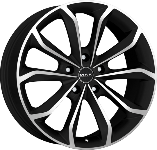 F8080XEIB45GG3 - MAK Xenon 18X8 5X108 ET 45MM Ice Black - MAK Wheels Canada