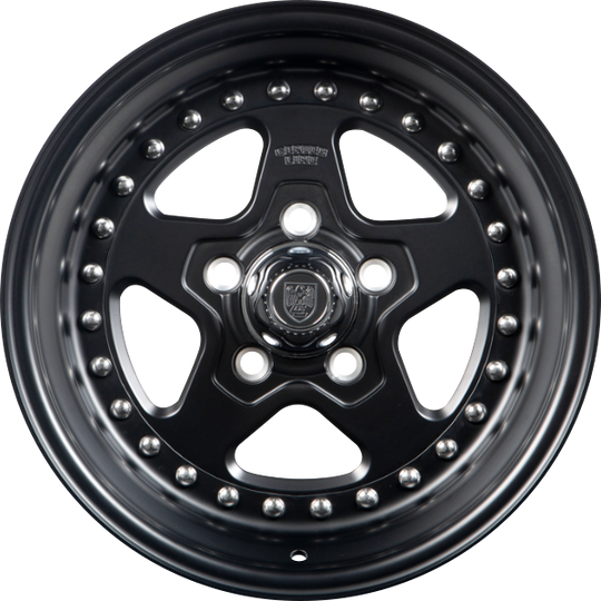 003SB-57061-06 - Center Line Telstar 2.0 15X7 5X120.65 ET -6MM Satin Black - Center Line Wheels Canada