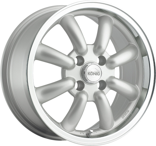 RW7511020S - Konig Rewind 15X7 4X110 ET 20MM Silver - Konig Wheels Canada