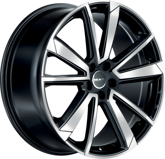 F9021FSBM43WS2X - MAK Fivestar 21X9 5X112 ET 43MM Black Mirror - MAK Wheels Canada
