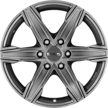Load image into Gallery viewer, F75706KTM30ZN3 - MAK King6 17X7.5 6X114.3 ET 30MM Matte Titanium - MAK Wheels Canada