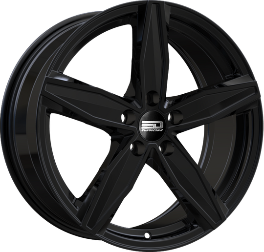 BER1670B4056GB - Euro Design Berlin 16X7 5X100 ET 40MM Gloss Black - Euro Design Wheels Canada
