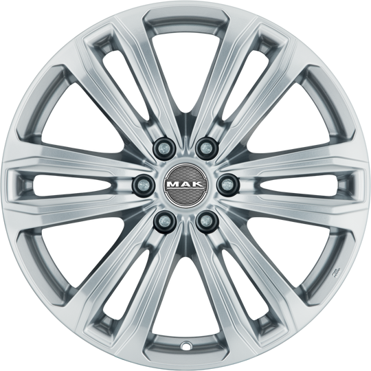 F8080AF6SI53M3 - MAK Safari6 18X8 6X130 ET 53MM Silver - MAK Wheels Canada