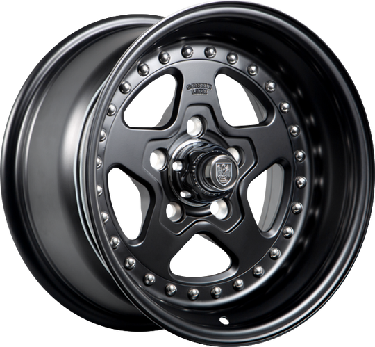 003SB-57061-06 - Center Line Telstar 2.0 15X7 5X120.65 ET -6MM Satin Black - Center Line Wheels Canada