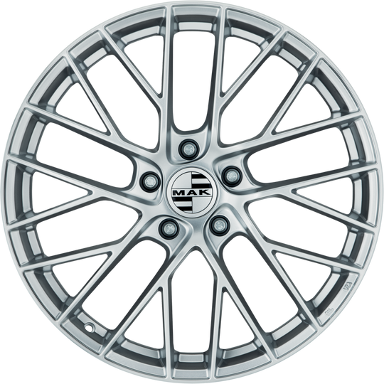 F1120MZSI66KY6 - MAK Monaco-D 20X11 5X130 ET 66MM Silver - MAK Wheels Canada