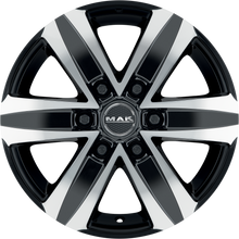 Charger l'image dans la galerie, F75706SBM60M5 - MAK Stone6 W 17X7.5 6X130 ET 60MM Black Mirror - MAK Wheels Canada