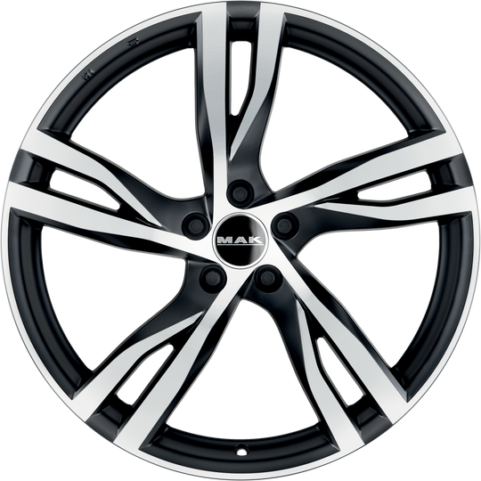 F8080KSIB28WSX - MAK Stockholm 18X8 5X112 ET 28MM Ice Black - MAK Wheels Canada